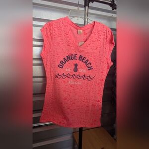 Orange Beach Graphic Women's Top